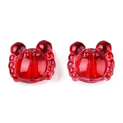 Transparent Spray Painted Glass Beads&nbsp;GLAA-N035-026-C03