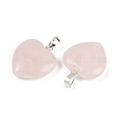 Natural Rose Quartz Pendants&nbsp;G-G956-B05-S