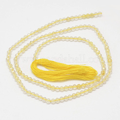Natural Gold Rutilated Quartz Bead Strands&nbsp;G-G936-2mm-03