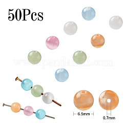 50Pcs Natural Selenite Dyed Beads Strands&nbsp;CE-CJ0001-77