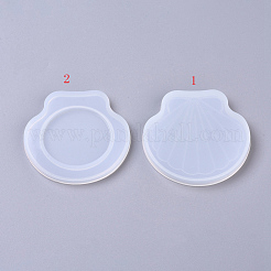 DIY Shell Mirror Lid Silicone Molds&nbsp;DIY-G014-12