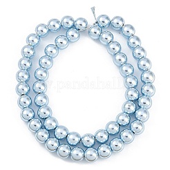Baking Paint Electroplated Synthetic Non-magnetic Hematite Beads Strands&nbsp;G-H072-E01-01B