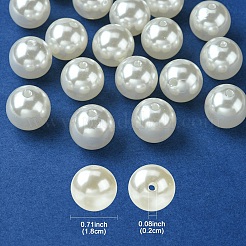 ABS Plastic Imitation Pearl Beads&nbsp;MACR-YW0002-18mm-82