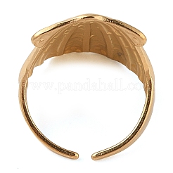 Ion Plating(IP) 304 Stainless Steel Shell Shape Open Cuff Rings for Women&nbsp;LS-RJEW-Z057-01G