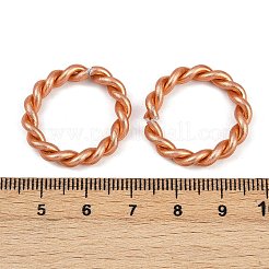 アルミクイックリンクコネクター  ツイストラウンドリング  インディアンレッド  24~24.5x3.5~4mm  内径：17~17.5mm&nbsp;ALUM-H002-01-15