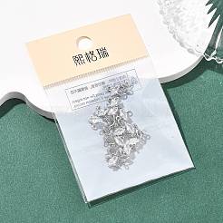 SHEGRACE Brass Pave Cubic Zirconia Horse Eye Connector Charms&nbsp;XGRQ2O435-436A-P