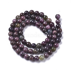 Natural Red Corundum/Ruby and Sapphire Beads Strands&nbsp;G-R465-26A
