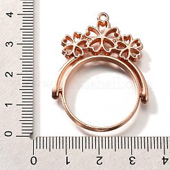 Alloy Open Back Bezel Pendants&nbsp;PALLOY-I223-13RG