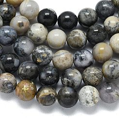 Natural Dendritic Opal Beads Strands&nbsp;G-R494-A23-04A