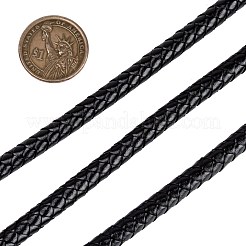Braided Leather Cord with Core&nbsp;WL-F009-B02-8mm