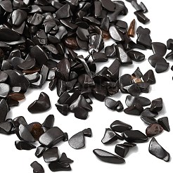 ナチュラルブラックストーンビーズ  チップ  穴なし/ドリルなし  1.5~1.7x1.5~5x1~2.5mm&nbsp;G-D351-03