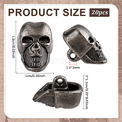 20Pcs Alloy Shank Buttons&nbsp;BUTT-PH0001-82A-B