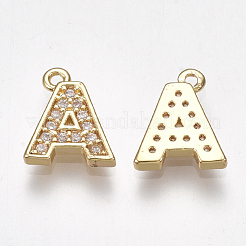 Brass Cubic Zirconia Charms&nbsp;KK-S348-330A