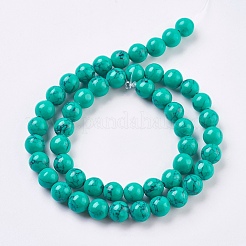 Synthetic Turquoise Beads Strands&nbsp;TURQ-P028-03-8mm