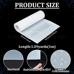 半透明シリコン耐熱マット  ホワイト  1000x303x3mm&nbsp;DIY-WH0591-250A