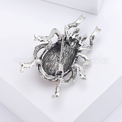 Beetle Alloy Rhinestone Brooches&nbsp;PW-WG9F125-02