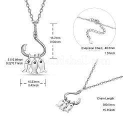 925 Sterling Silver Pendant Necklaces&nbsp;JN948A