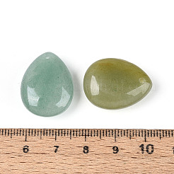天然石グリーンアベンチュリンペンダント  ティアドロップチャーム  23~23.5x17.5~18x8.5~9.5mm  穴：0.9~1mm&nbsp;G-T143-18A-04