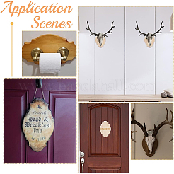 2Pcs Undyed Wood Basement for Furniture Fixing&nbsp;WOOD-PH0004-10