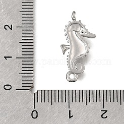 Brass Micro Pave Black Cubic Zirconia Pendants&nbsp;KK-K427-35P