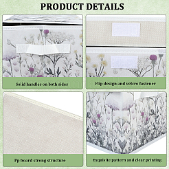 Polyester Storage Box for Clothes&nbsp;DJEW-WH20173-003