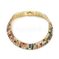 Cubic Zirconia Tennis Bracelets for Women Girl Gift&nbsp;BJEW-F450-04G