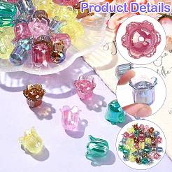 50Pcs UV Plating Opaque Acrylic Beads&nbsp;MACR-CJ0002-22