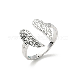 304 Stainless Steel Wing Open Cuff Rings for Women&nbsp;LS-RJEW-A086-05P