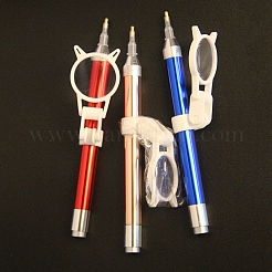 プラスチックフレームとポリスチレン拡大鏡  ダイヤモンドペインティング用拡大鏡ペンホルダー  透明  47x32mm&nbsp;PW-WGB5FEA-01
