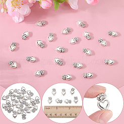 80Pcs Tibetan Style Alloy Beads&nbsp;TIBEB-SC0001-66