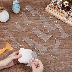 10Pcs Acrylic Pottery Edge Tools&nbsp;DIY-BC0017-29