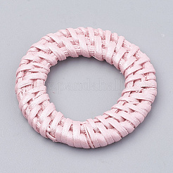 Handmade Spray Painted Reed Cane/Rattan Woven Linking Rings&nbsp;WOVE-N007-01D