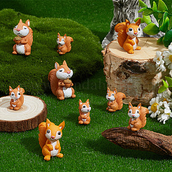 30個 3スタイル PVCプラスチック リス ミニチュアオーナメント  マイクロランドスケープホームドールハウスアクセサリー  小道具の装飾のふりをする  キャメル  21~37x11~17x22.5~36.5mm&nbsp;DJEW-SP0001-26