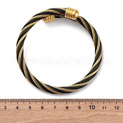 304 Stainless Steel Torque Bangles for Women Men&nbsp;BJEW-G584-18G-04