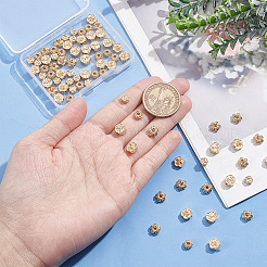 80スタイルラックメッキ合金ビーズ5個  長持ちメッキ  花  14KGP本金メッキ  5.5~7.5 XX 5.5~7.5x2.5~4mm  穴：1~2.1mm  16個/スタイル&nbsp;FIND-DC0001-47