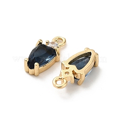 Brass Micro Pave Cubic Zirconia Pendants&nbsp;LS-KK-P301-02G-04
