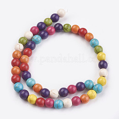 Synthetic Turquoise Beads Strands&nbsp;LS-TURQ-D039-M