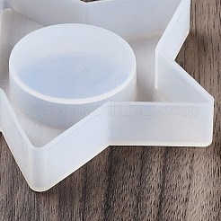 キャンドル作りのための DIY シリコン  ホワイト  スター  10.3x1.65cm  内径：4.05のCM&nbsp;SIL-U003-01D