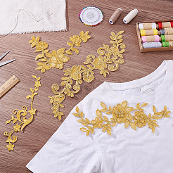 8Pcs 4 Style Computerized Embroidery Polyester Iron on/Sew on Patches&nbsp;DIY-NB0005-58