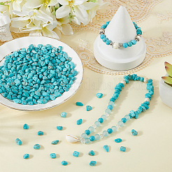 2 Strands Synthetic Turquoise Chip Beads Strands&nbsp;G-PA0001-55