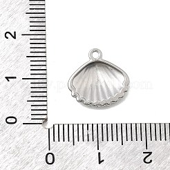 海洋生物をテーマにした304ステンレススチールチャーム  ステンレス鋼色  羊  12.5x13x2.5mm  穴：1.2mm&nbsp;STAS-Z179-40P-04
