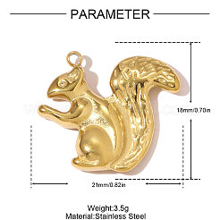 304 Stainless Steel Pendants&nbsp;STAS-OY007-97G