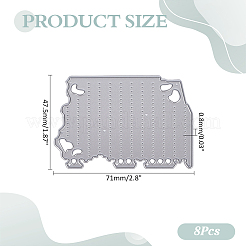 Damaged Pages Carbon Steel Cutting Dies&nbsp;DIY-WH0349-590