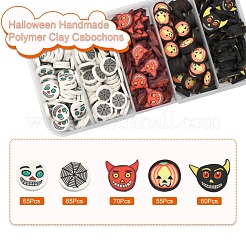 5 Style Halloween Handmade Polymer Clay Cabochons&nbsp;CLAY-YW0001-58