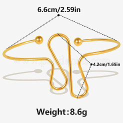 European and American Style 304 Stainless Steel Cuff Bangles for Women&nbsp;PT2723-2