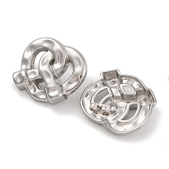 変色しない304ステンレススチールスタッドピアス  ステンレス鋼色  22.5x25mm&nbsp;EJEW-H013-35P