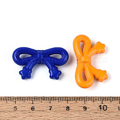 不透明なアクリルビーズ  蝶結び  ミックスカラー  19~19.5x33x9.5mm  穴：2mm  約263個/500g&nbsp;OACR-Q197-13
