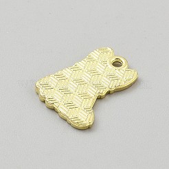 合金エナメルチャーム  犬チャーム  ゴールドカラー  オレンジ  20x15x1.5mm  穴：1.8mm&nbsp;PALLOY-TAC0175-07E-G