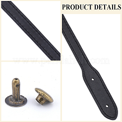 2Pcs Imitation Leather Bag Strap&nbsp;PURS-CL0001-08B