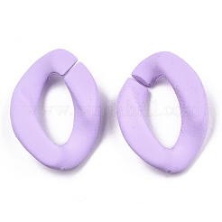 Opaque Spray Painted Acrylic Linking Rings&nbsp;X-OACR-S036-001A-I15
